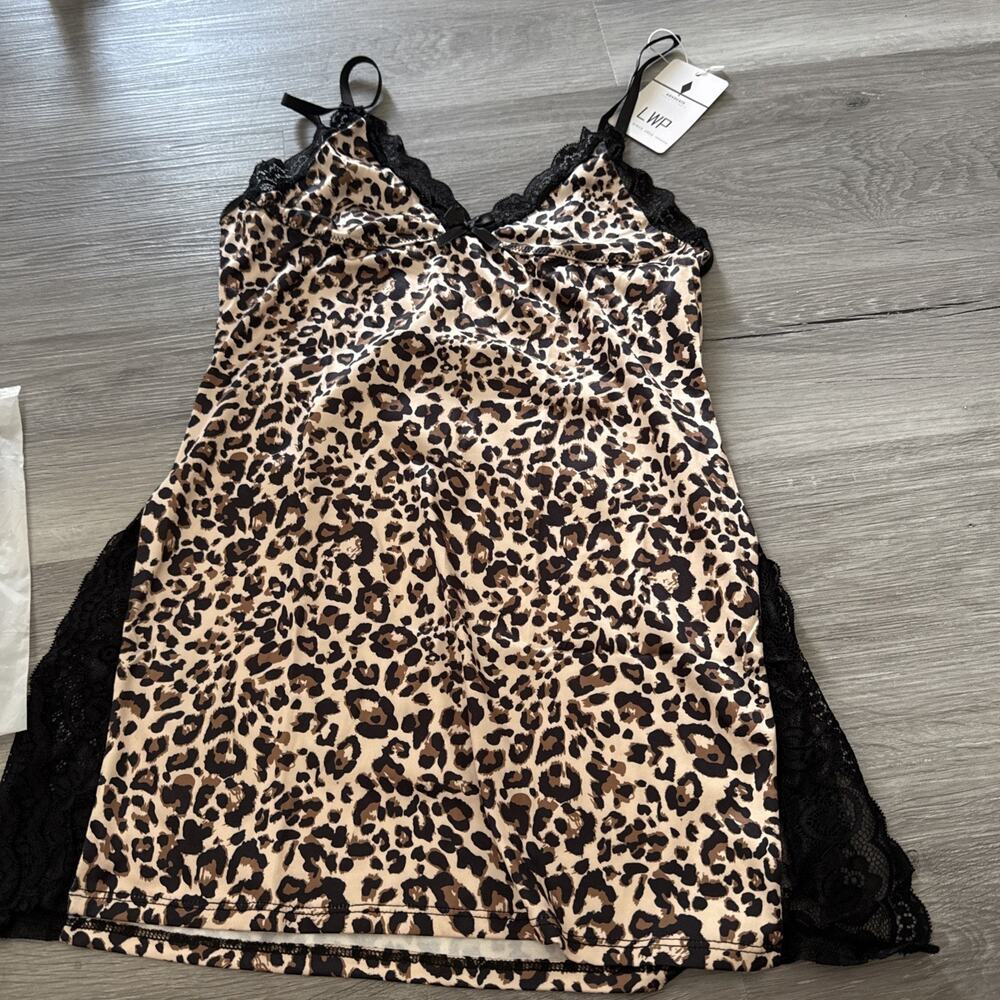 4 for $20 LWP Leopard Print Nightgown Lingerie, Large